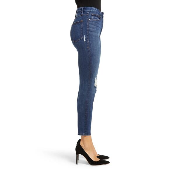 Good American Good Legs Crop Skinny Jeans Blue505 Size 20 - Picture 2 of 9